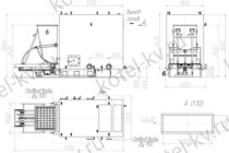 Чертеж котла КВм 3000 кВт с ТШПМ